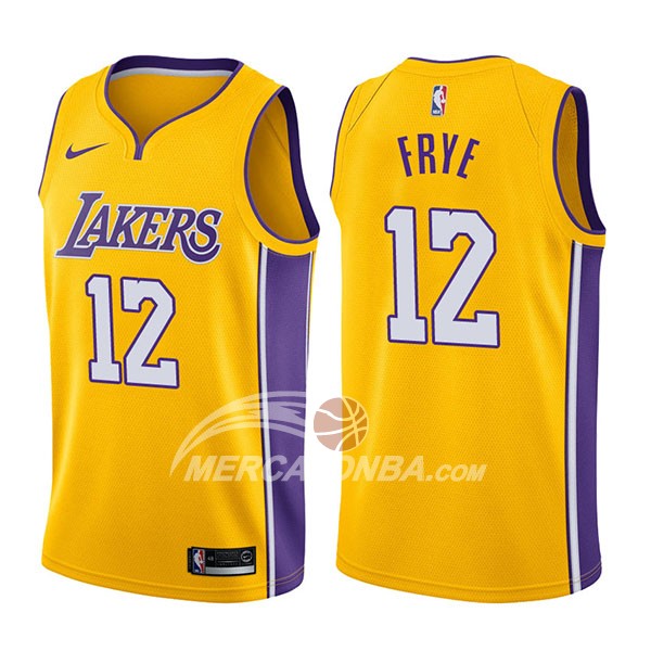 Maglia NBA Los Angeles Lakers Channing Frye Icon 2017-18 Or